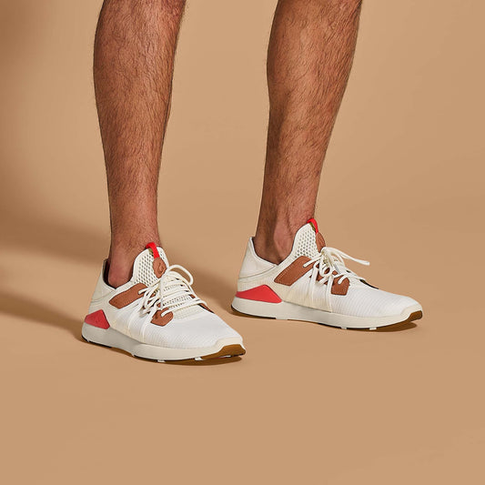 Bright White / Red Lava